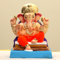 eco-friendly clay ganesh idol 10in