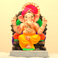 eco-friendly clay ganesh idol 18in