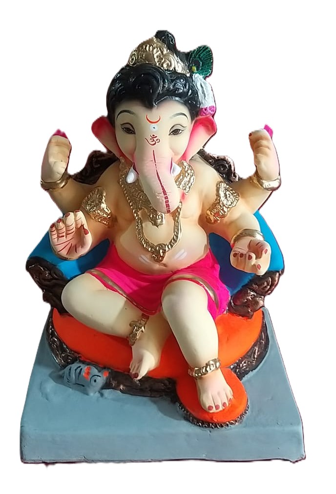 Eco-Friendly 12" Ganesh Immersion Idol 300021