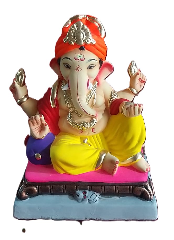 Eco-Friendly 12" Ganesh Immersion Idol 300022