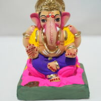 eco-friendly clay ganesh idol 6in
