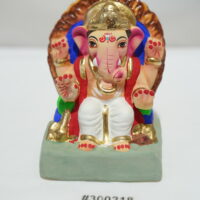 eco-friendly clay ganesh idol 6in