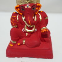 eco-friendly clay ganesh idol 6in