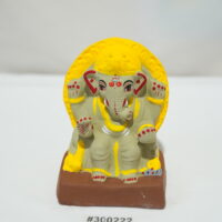 eco-friendly clay ganesh idol 6in painted