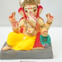 eco-friendly clay ganesh idol 8in