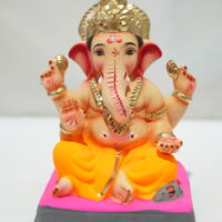 eco-friendly clay ganesh idol 8in