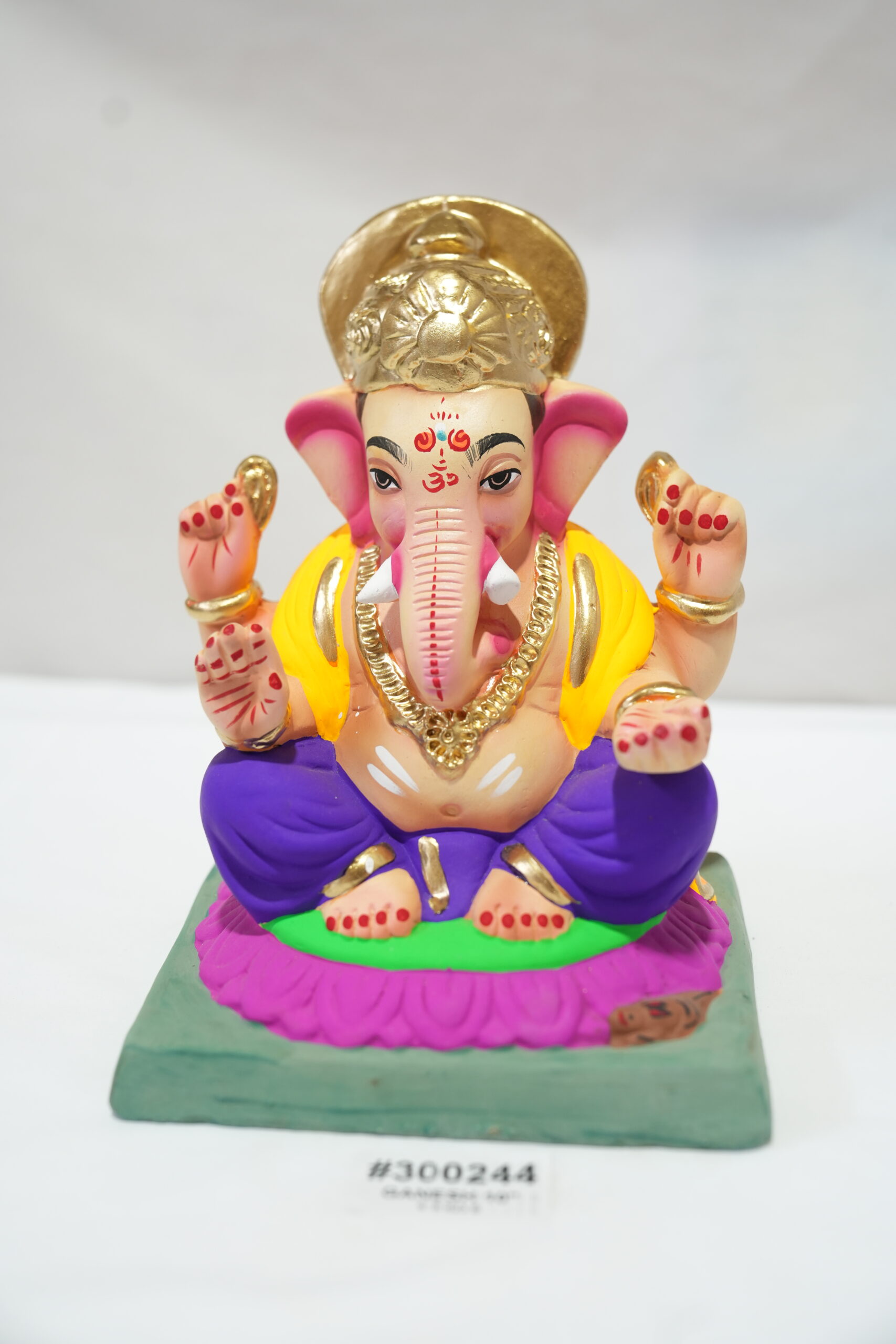 eco-friendly clay ganesh idol 10in