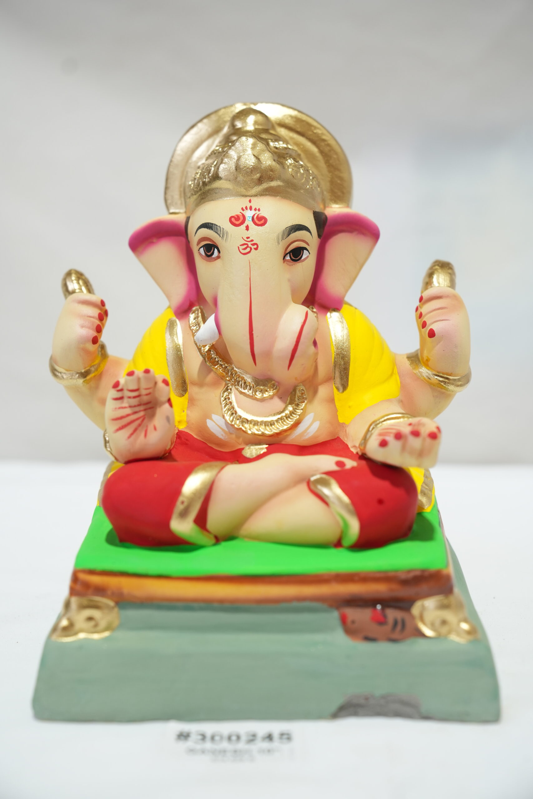 eco-friendly clay ganesh idol 10in