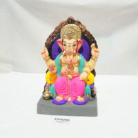 eco-friendly clay ganesh idol 12in painted