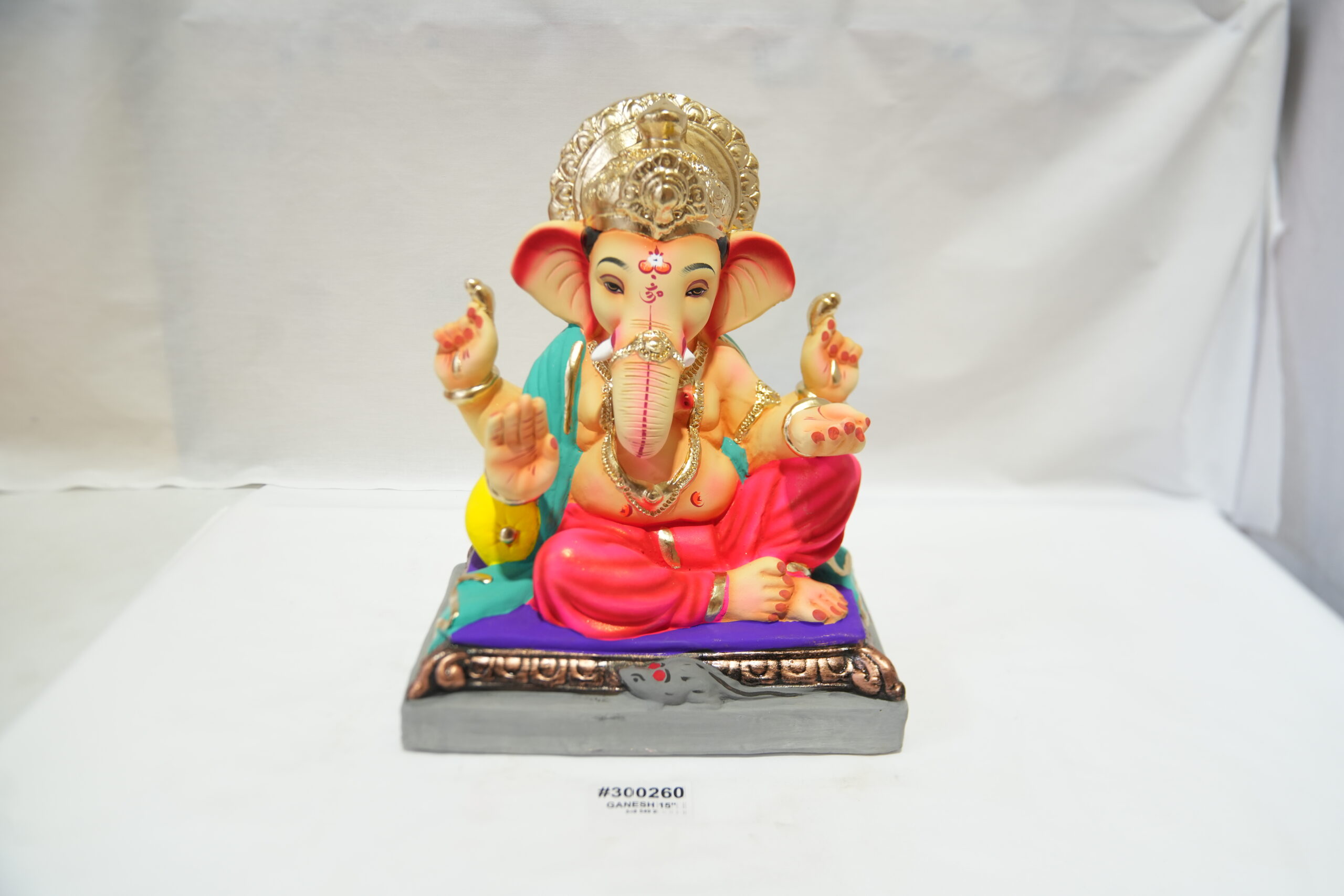 eco-friendly clay ganesh idol