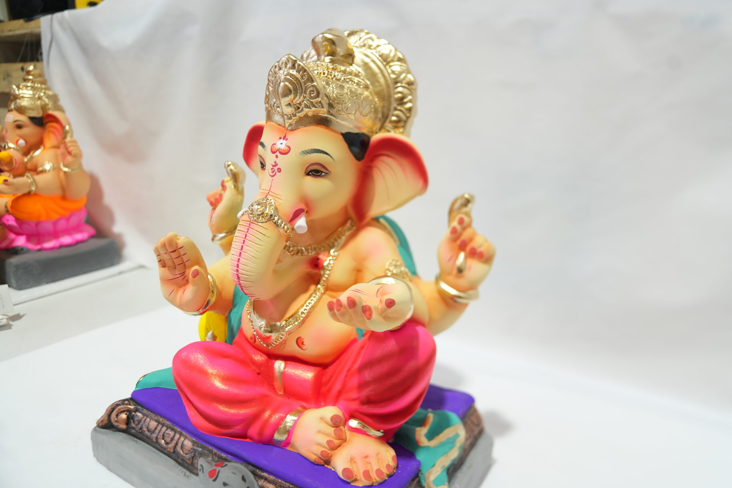 eco-friendly clay ganesh idol - Image 5