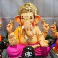 eco-friendly clay ganesh idol
