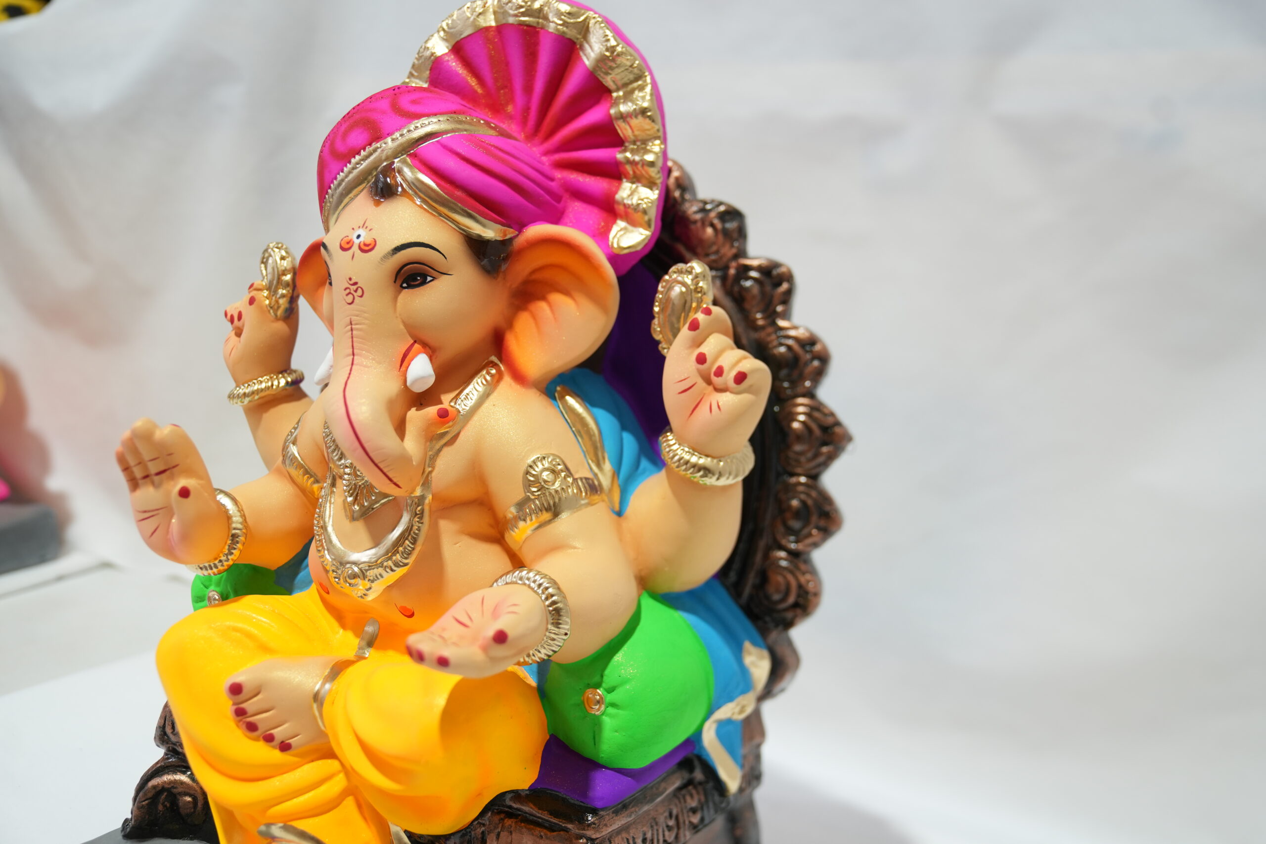 eco-friendly clay ganesh idol - Image 3