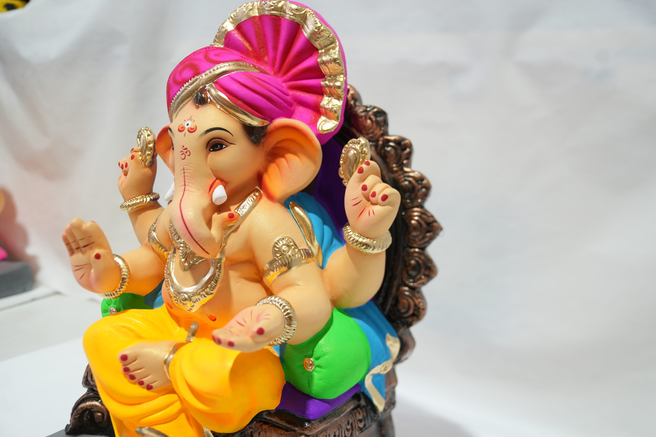 eco-friendly clay ganesh idol - Image 4