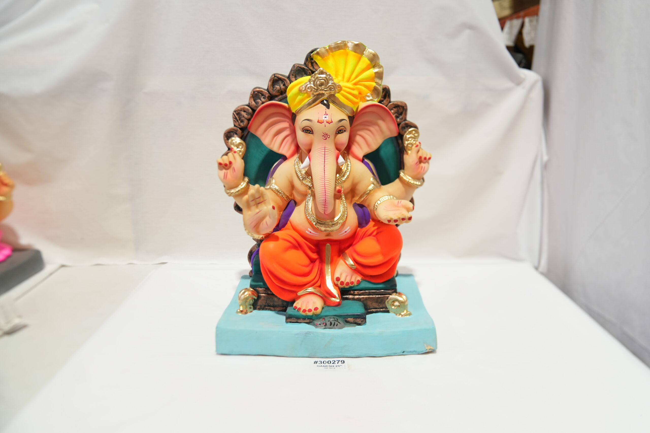 eco-friendly clay ganesh idol 21in